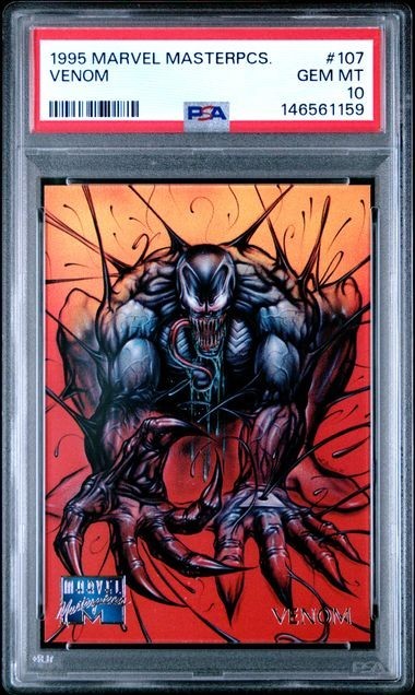 1995 Marvel Masterpieces Venom #107 PSA 10 1995 Marvel Masterpieces Venom #107 PSA 10