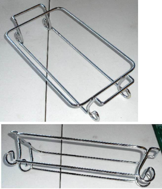 VTG  Stainless Steel Rectangle Casserole Dish Holder Holds 11