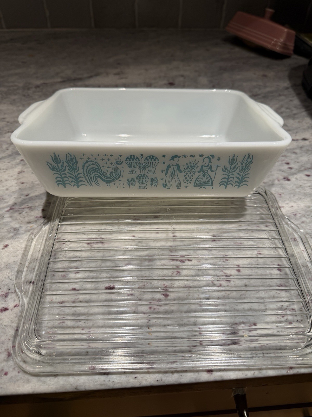 Vintage PYREX Amish Butterprint 0503 1 1/2 Quart Fridge-y With 503-C Lid USA EC