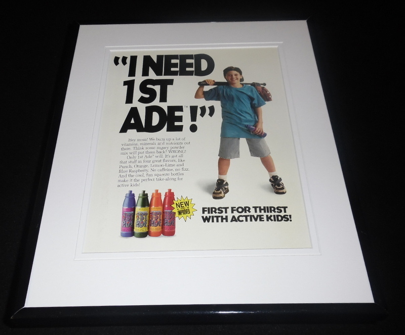 1994 1st Ade Thirst Quencher 11x14 Framed ORIGINAL Vintage Advertisement 