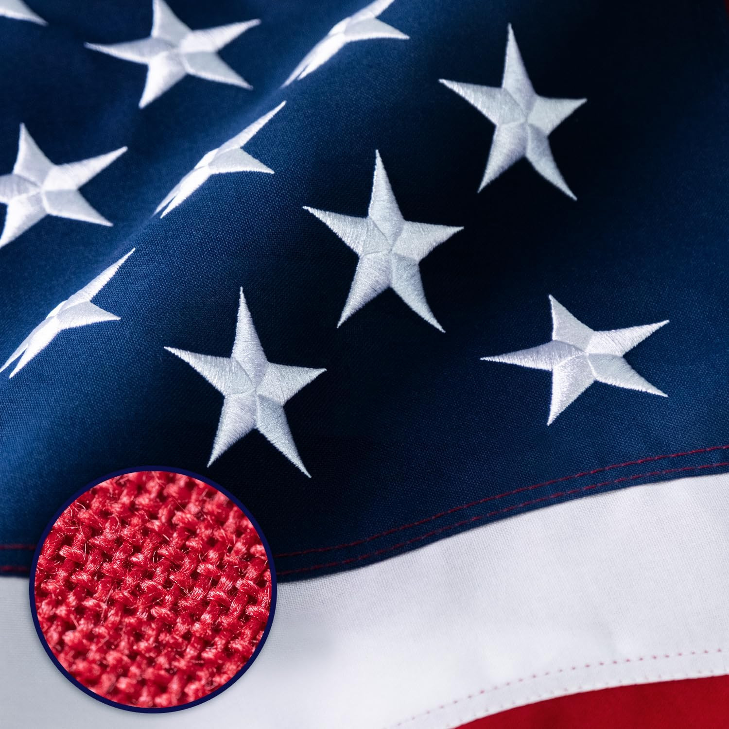 American Flag 3X5 Ft Deluxe Super Tough Series, Heavy Duty Spun Polyester, All W American Flag 3X5 Ft Deluxe Super Tough Series, Heavy Duty Spun Polyester, All W