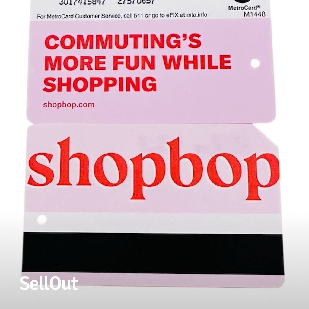 Shopbop NYC MetroCards (2) Limited Edition Collectible rare