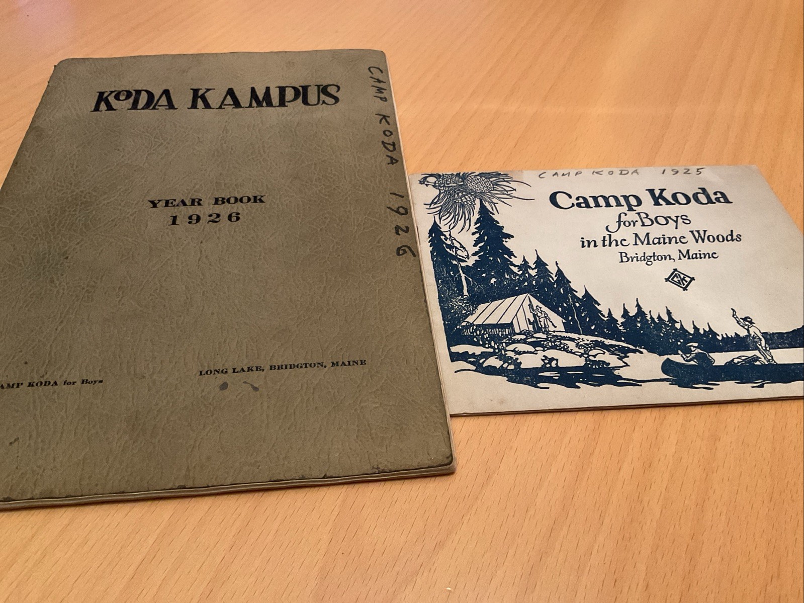Vintage 1925-6 Camp Koda Brochure & Yearbook Bridgton Maine Vintage 1925-6 Camp Koda Brochure & Yearbook Bridgton Maine
