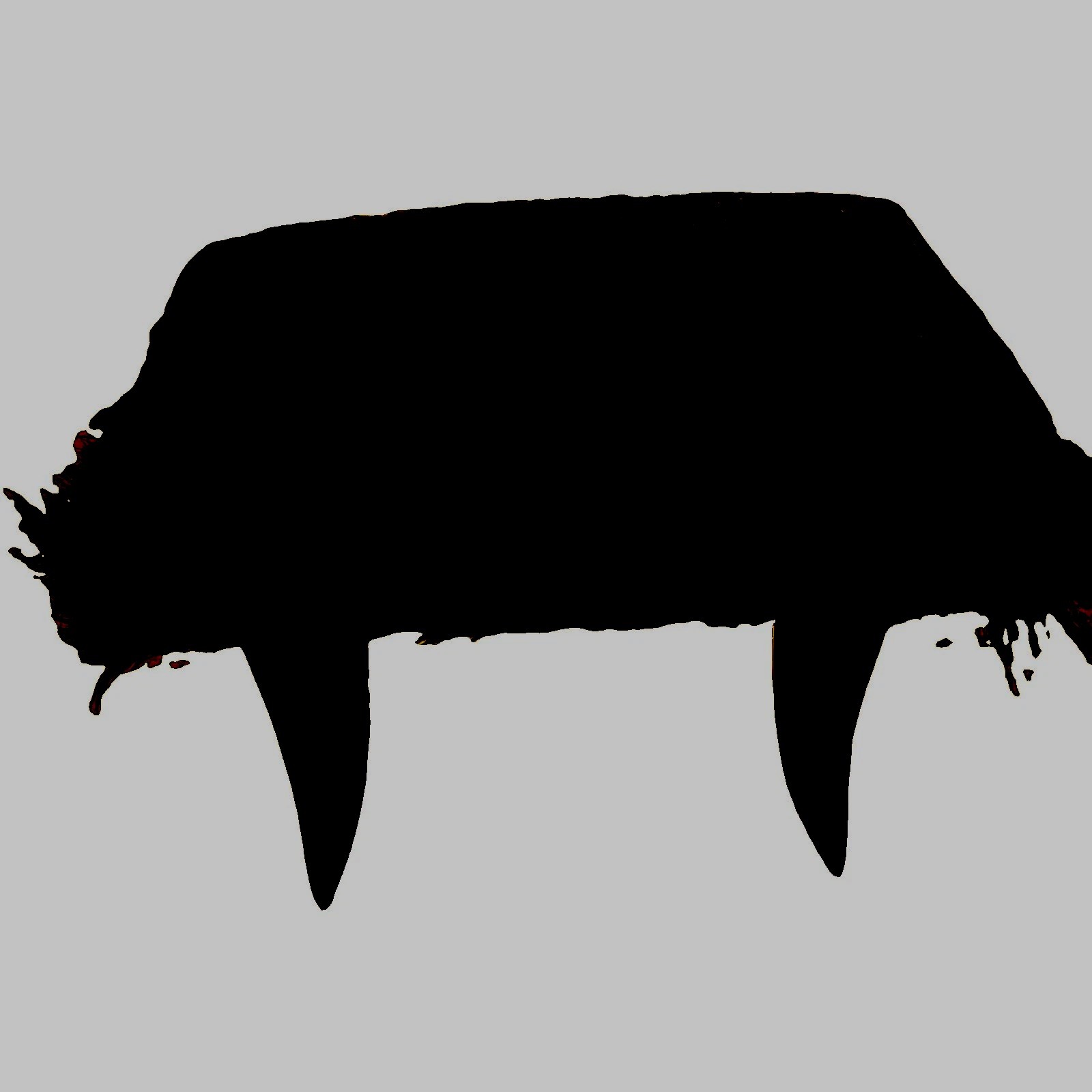Vintage Cow Hide And Steer Horn Foot Stool Vintage Cow Hide And Steer Horn Foot Stool