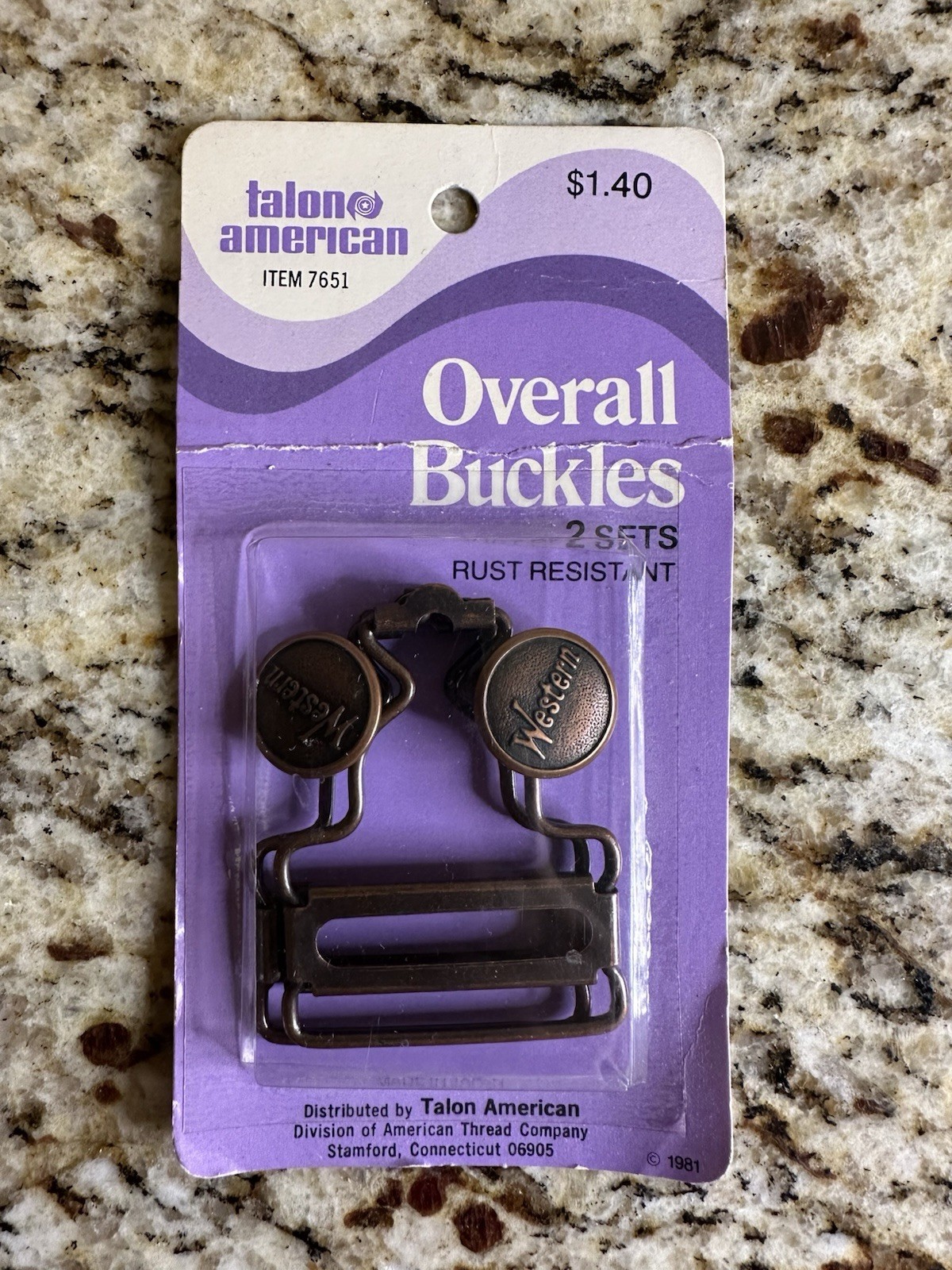 vintage Talon American Overall Buckles
