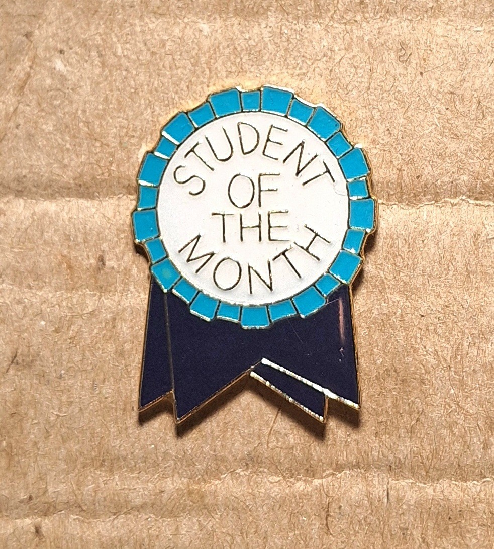 Student Of the month Ribbon Lapel Pinback