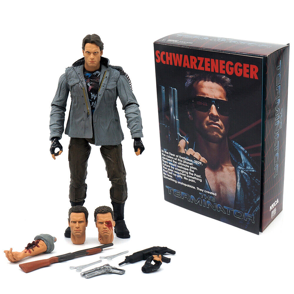 NECA Terminator Ultimate T-800 Tech Noir Schwarzenegger 7''  Action Figure Doll