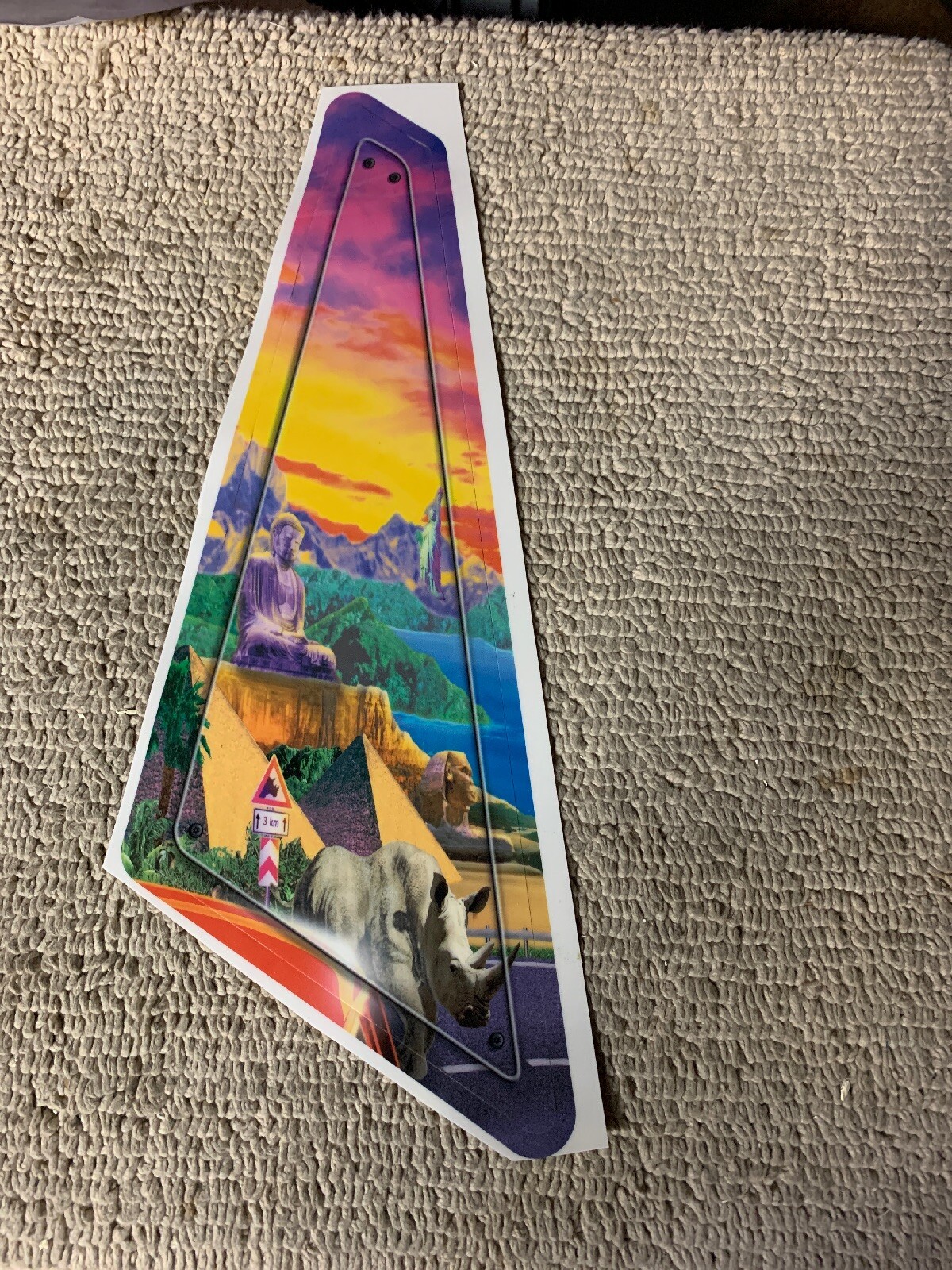 15-5” ORIGINAL Cruis’n World Cruisin Right Seat NOS STICKER arcade game 15-5” ORIGINAL Cruis’n World Cruisin Right Seat NOS STICKER arcade game