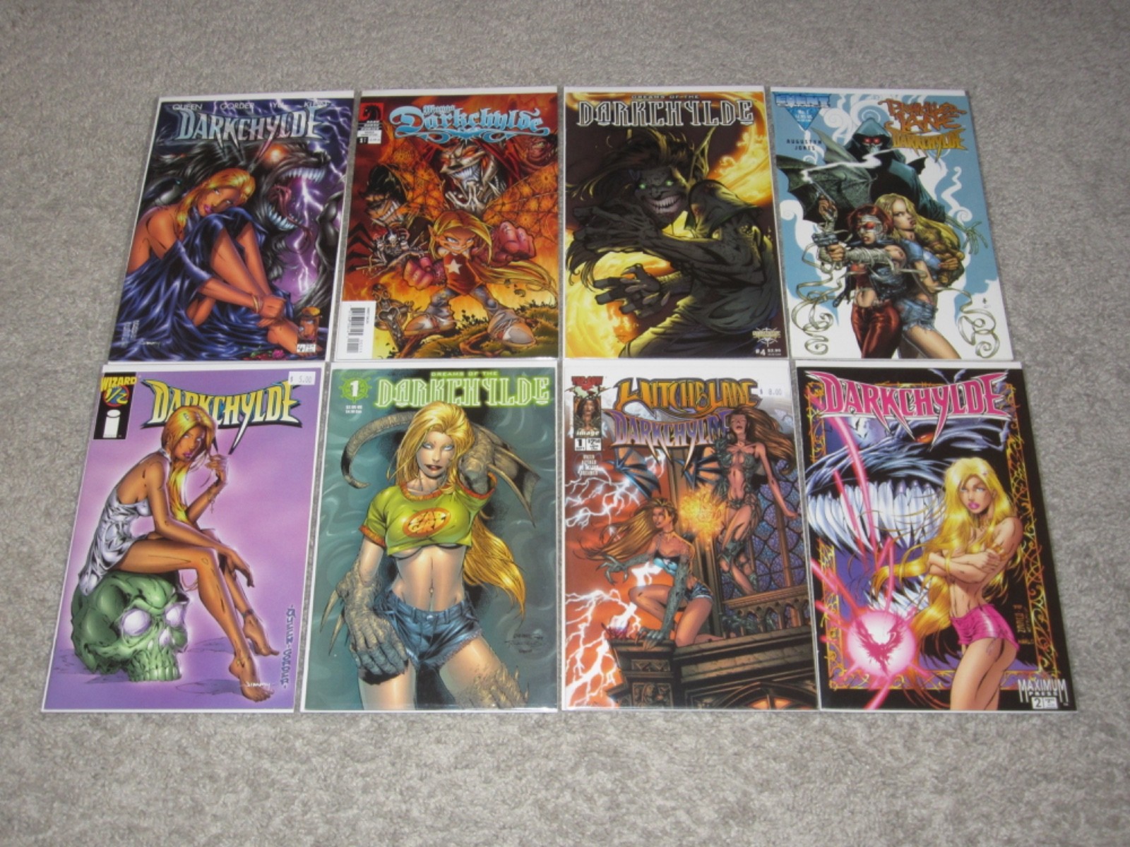 AMAZING LOT OF 14 DARKCHYLDE COMICS RANDY QUEEN MAXIMUM/IMAGE VF+ AVG
