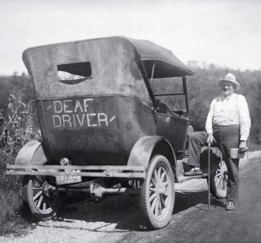 Deaf Driver Between Albany & Monticello Kentucky 1933 Poster Photo 24x36 Deaf Driver Between Albany & Monticello Kentucky 1933 Poster Photo 24x36