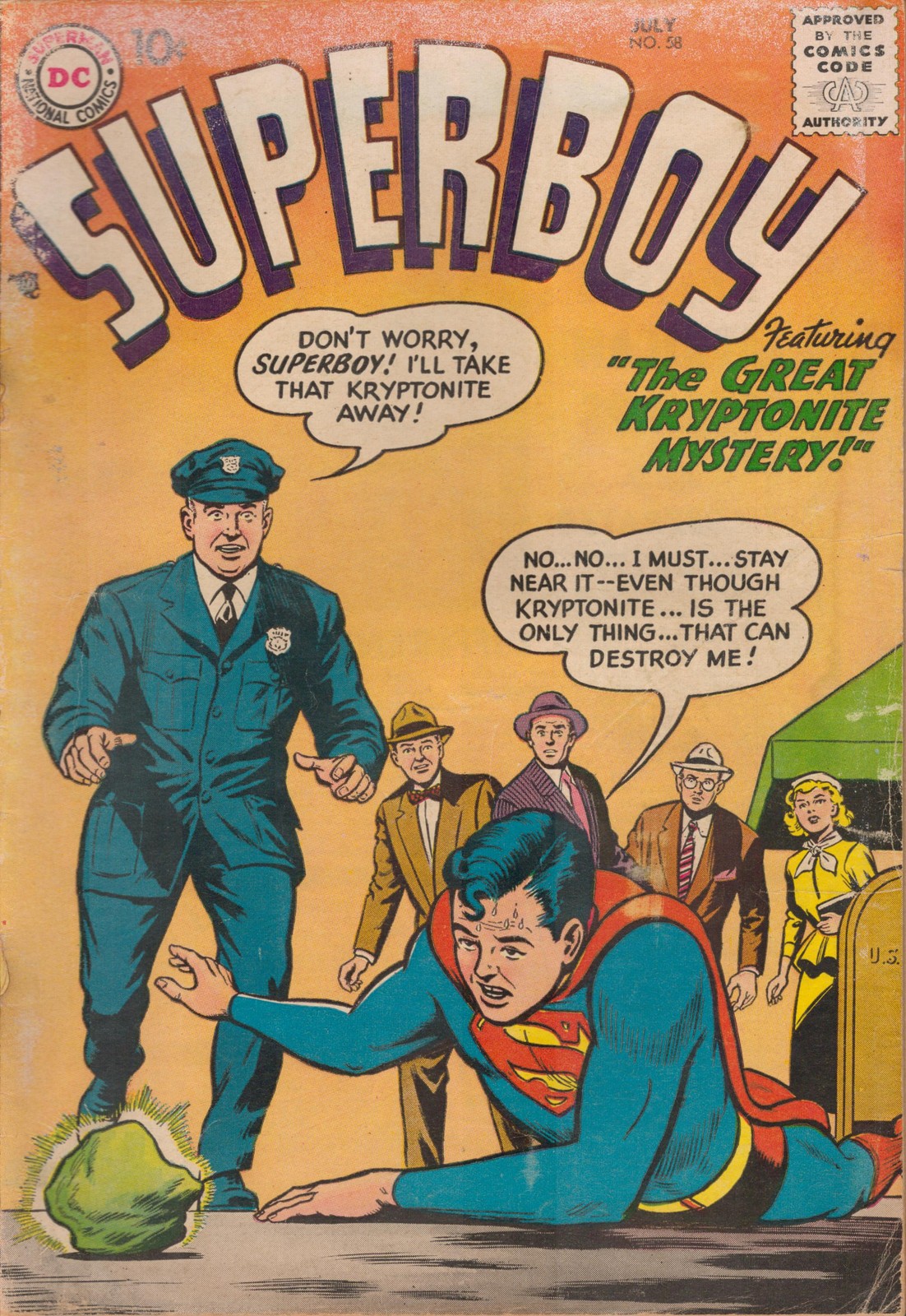 54263: DC COMICS SUPERBOY #58 G Grade 54263: DC COMICS SUPERBOY #58 G Grade