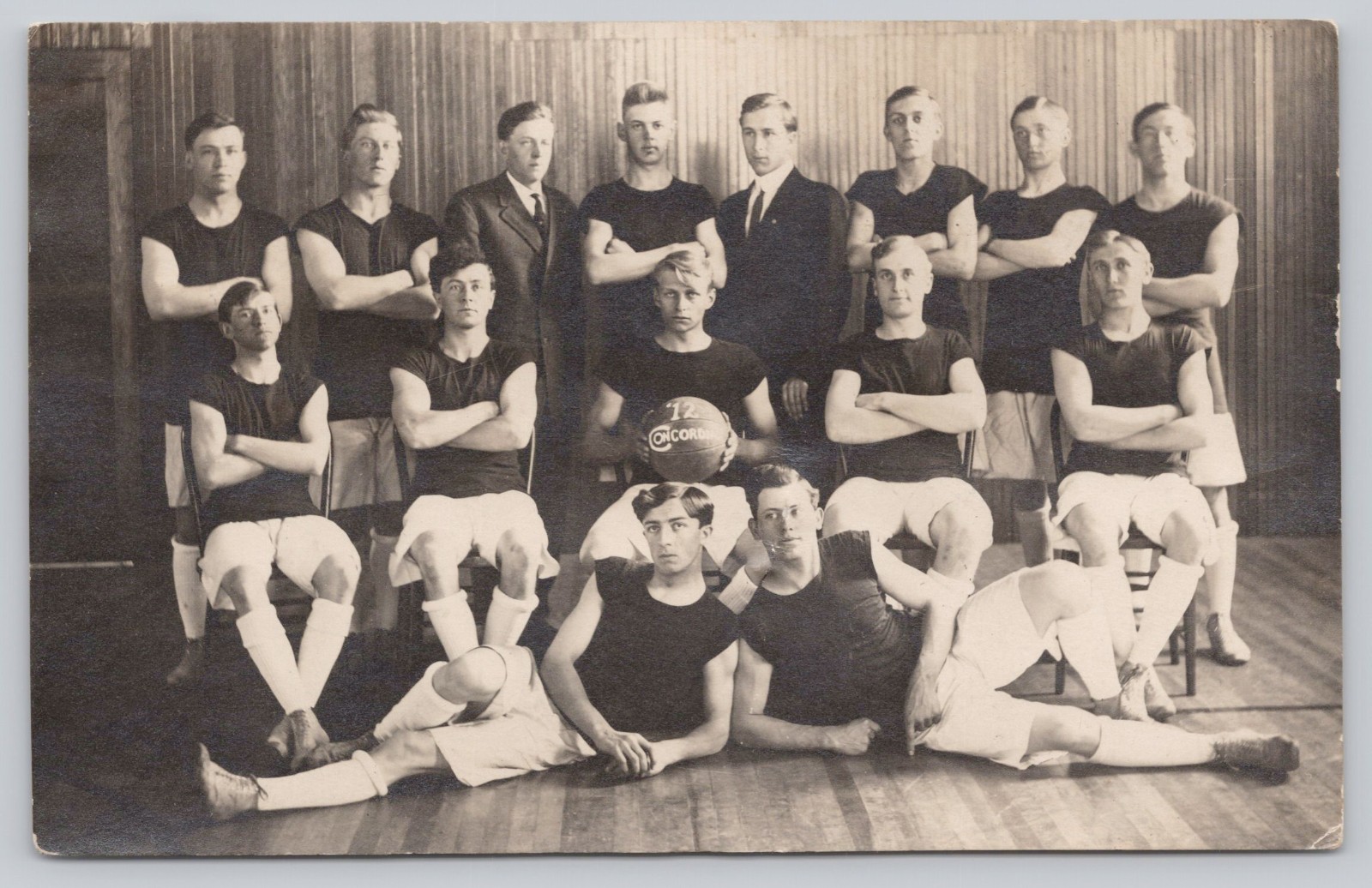 RPPC Concordia University Seward NE Nebraska 1912 Basketball Team Photo Postcard RPPC Concordia University Seward NE Nebraska 1912 Basketball Team Photo Postcard