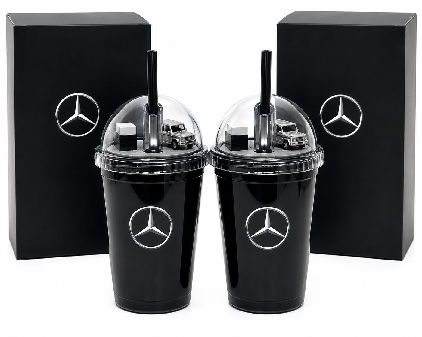 Mercedes-Benz G-Class Tumbler 2PCS Set Genuine Korea Rare NB81201139 450ml New