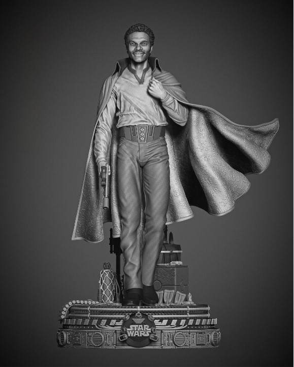 Lando Calrisian  battle damage Sculpture Model Kit Unpainted/Unassembled