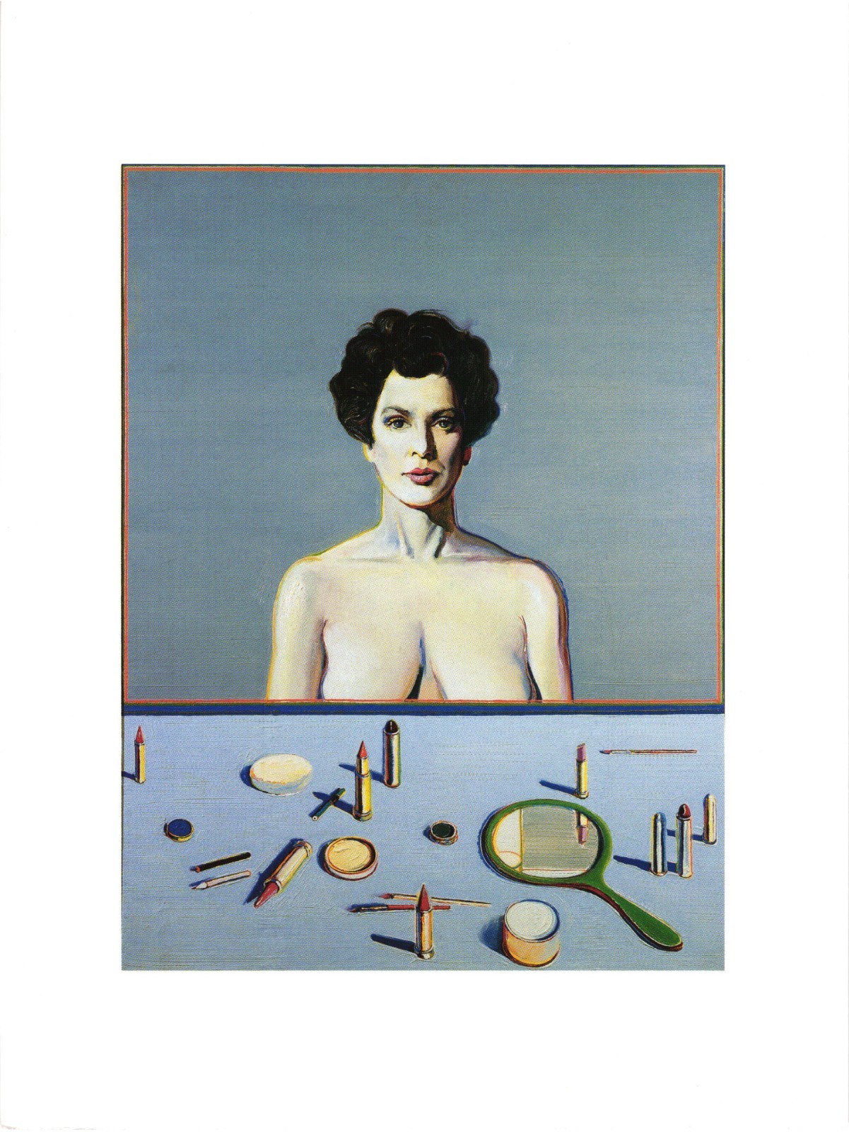 Woman and Cosmetics Wayne Thiebaud Postcard Unposted 2001 Phandon Press