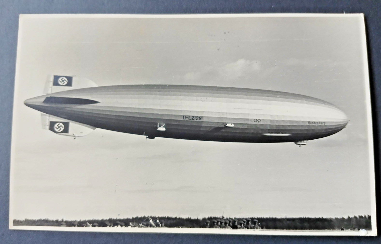 1936 Hindenburg postcard                              stock  #1185