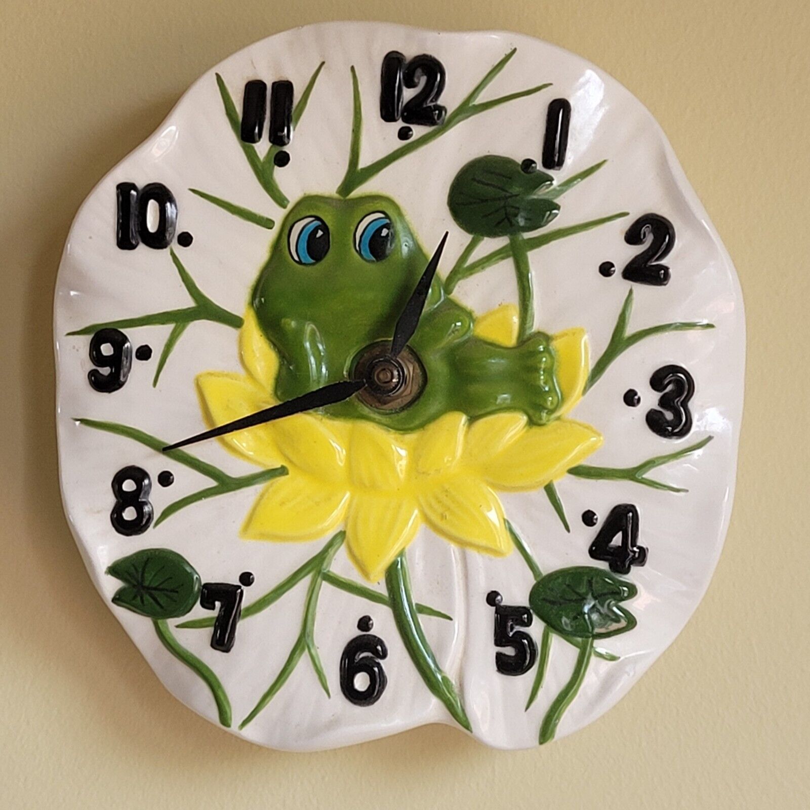 Vintage Sears Roebuck Neil The Frog Wall Clock Battery Operated / Not Working