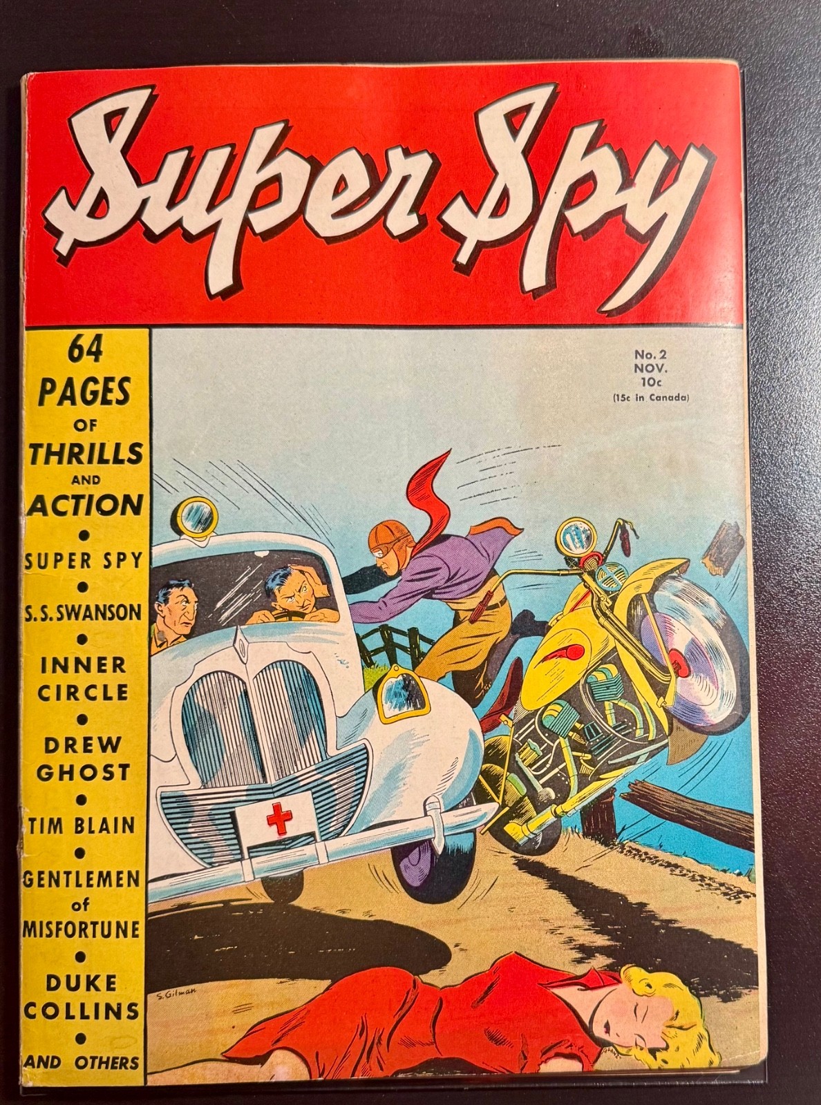 SUPER SPY # 2 CENTAUR Publishing 1940