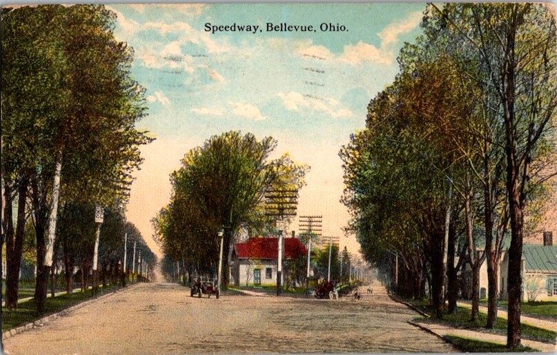 Vintage Postcard Speedway Bellevue OH Ohio 1917 F-152 Vintage Postcard Speedway Bellevue OH Ohio 1917 F-152