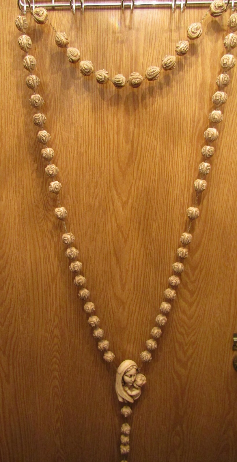 WONDERFUL INTRICATELY CARVED LARGE DOOR ROSARY, WONDERFUL INTRICATELY CARVED LARGE DOOR ROSARY,