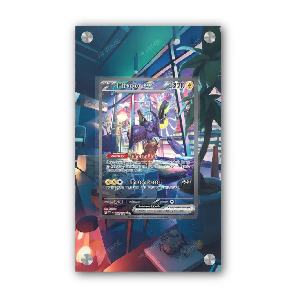Miraidon EX 244/198 - Exclusive Pokémon Extended Artwork Display Case