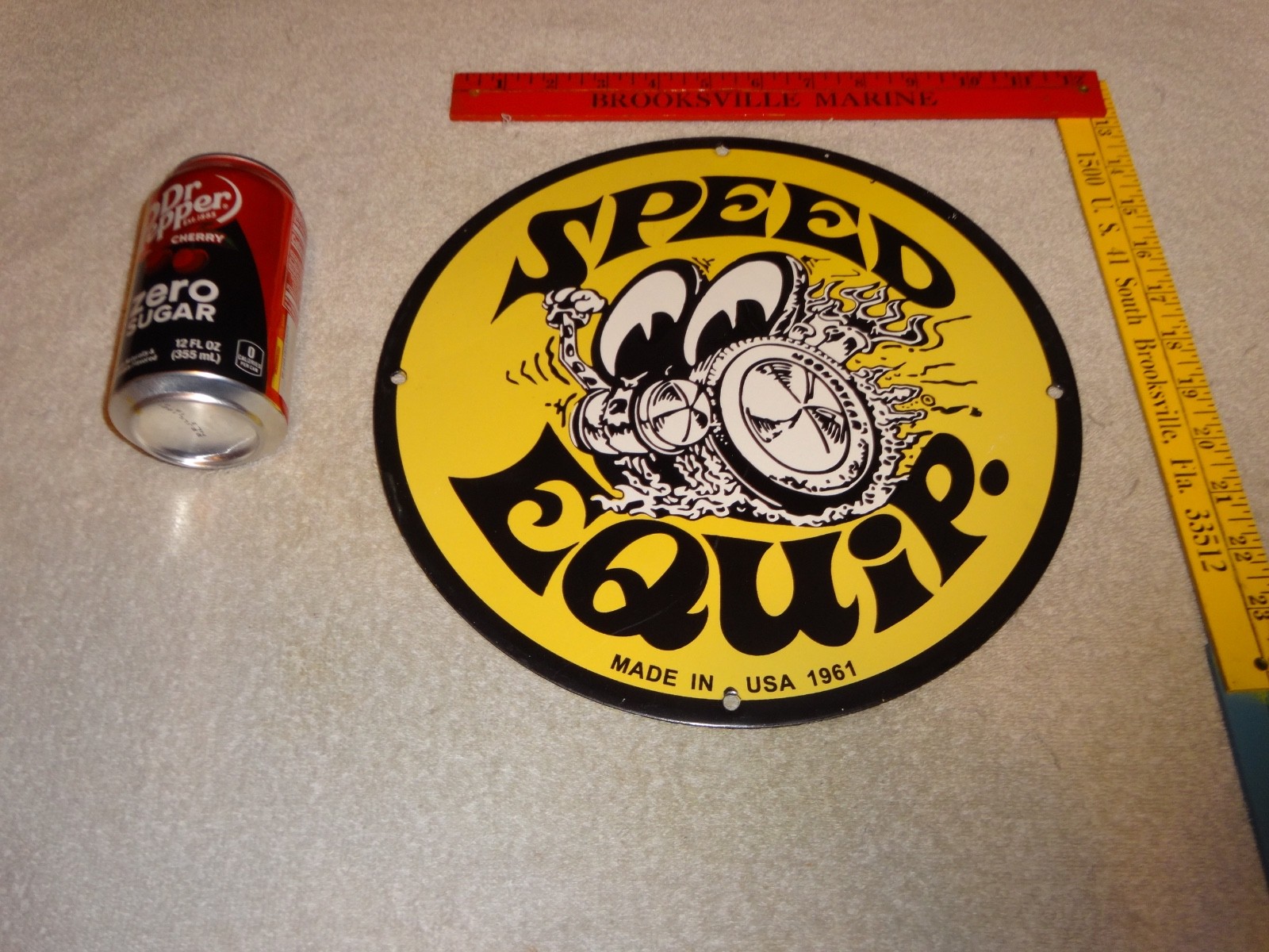 VINTAGE 1961 MOON EYES SPEED EQUIPMENT 11 3/4