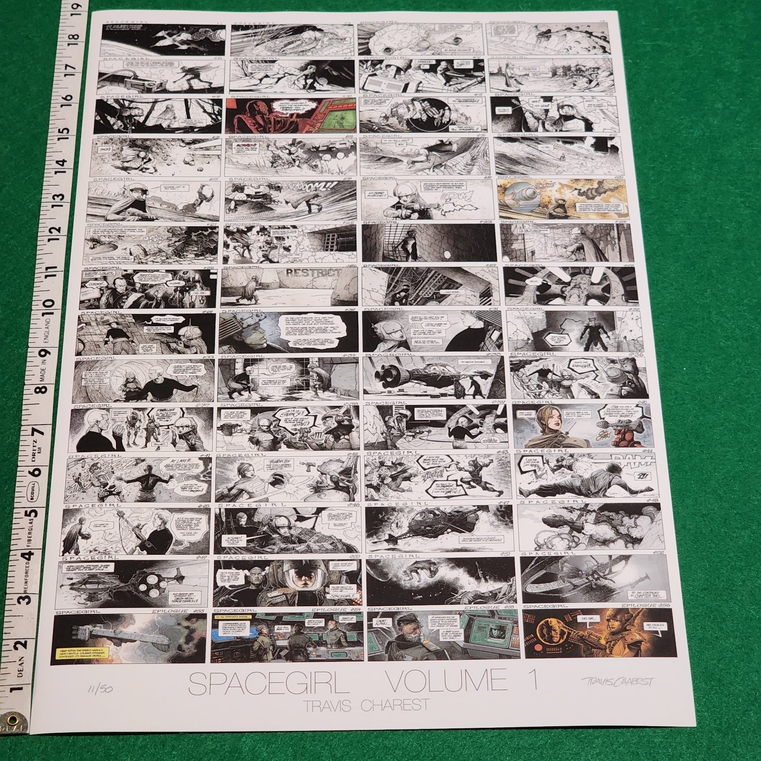 Travis Charest Space Girl Volume 1 Signed LE Art Print #11/50 Comic Book Rare Travis Charest Space Girl Volume 1 Signed LE Art Print #11/50 Comic Book Rare