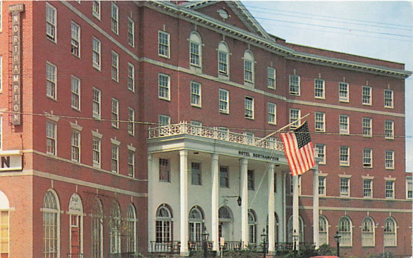 Postcard MA: Northampton Hotel, Northampton, Massachusetts