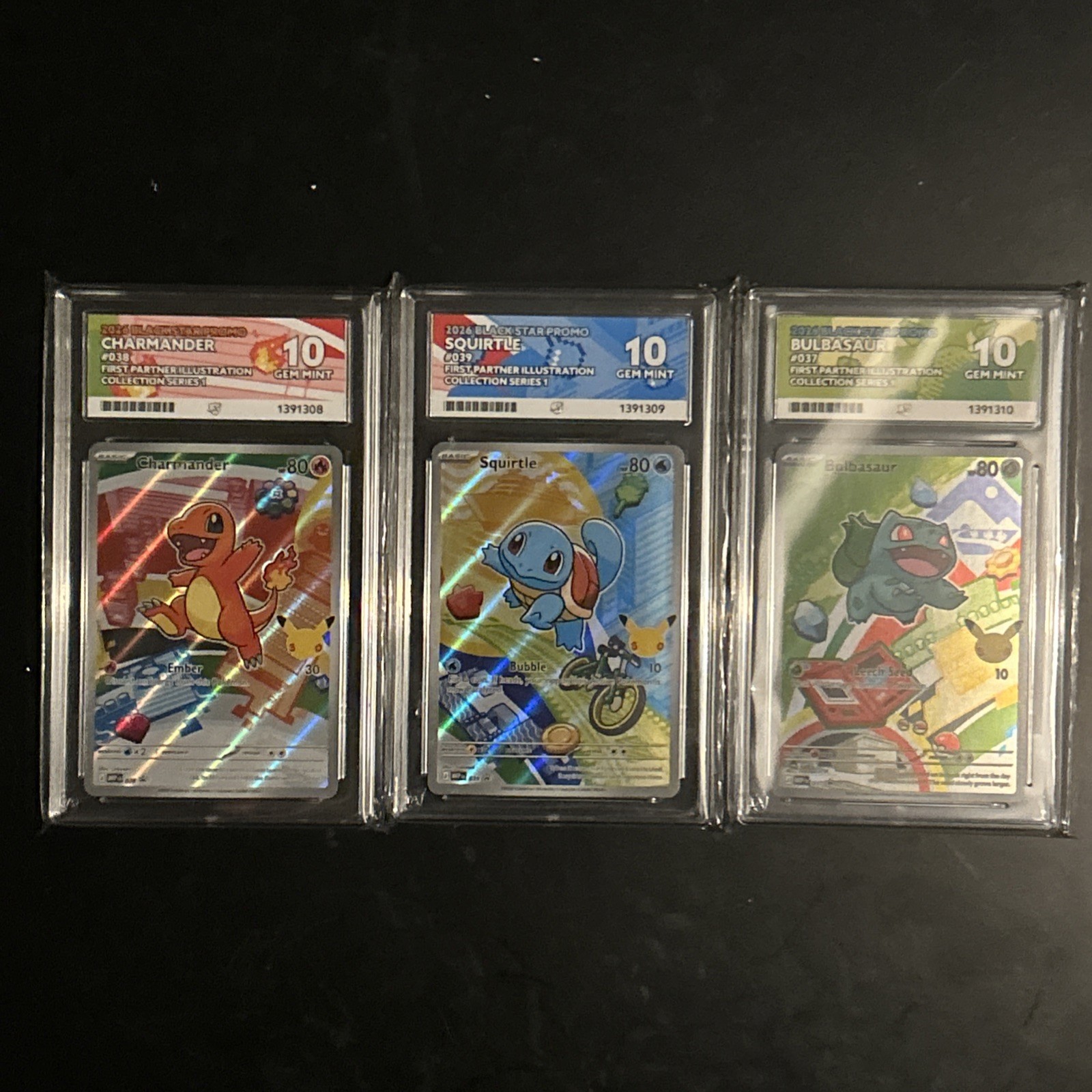 Pokemon First Partners Kanto Starters ACE 10 Sequential Set Gen 1 Pokemon First Partners Kanto Starters ACE 10 Sequential Set Gen 1