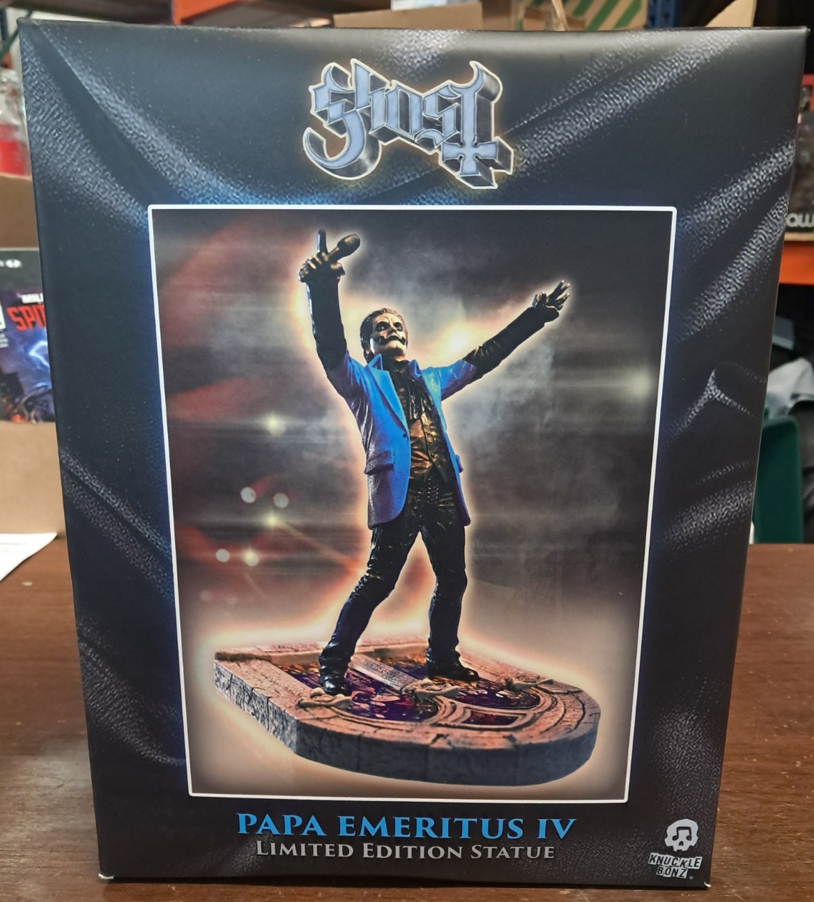 SDCC 2025 Knucklebonz Ghost Papa Emeritus IV Blue Figure- NEW