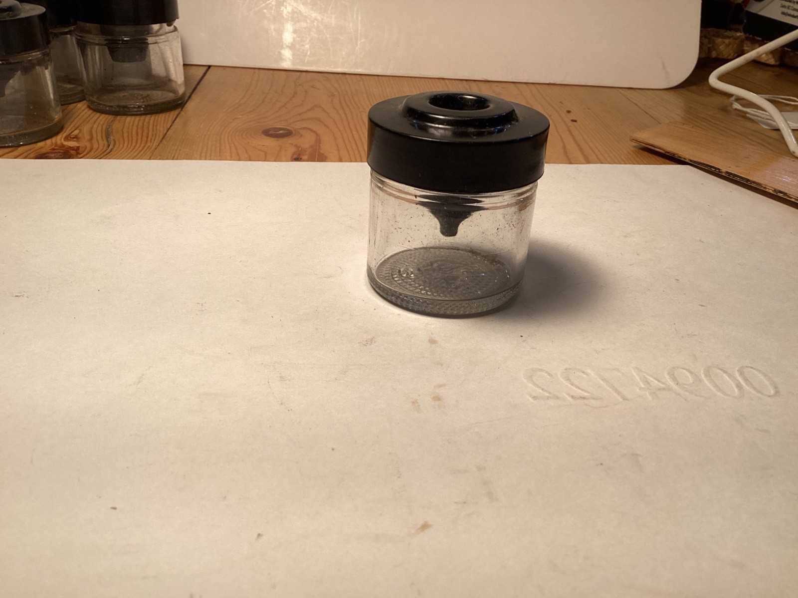 Vintage School Desk Inkwell