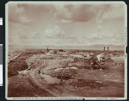 View of Roberts Mill 1900 California Old Photo View of Roberts Mill 1900 California Old Photo