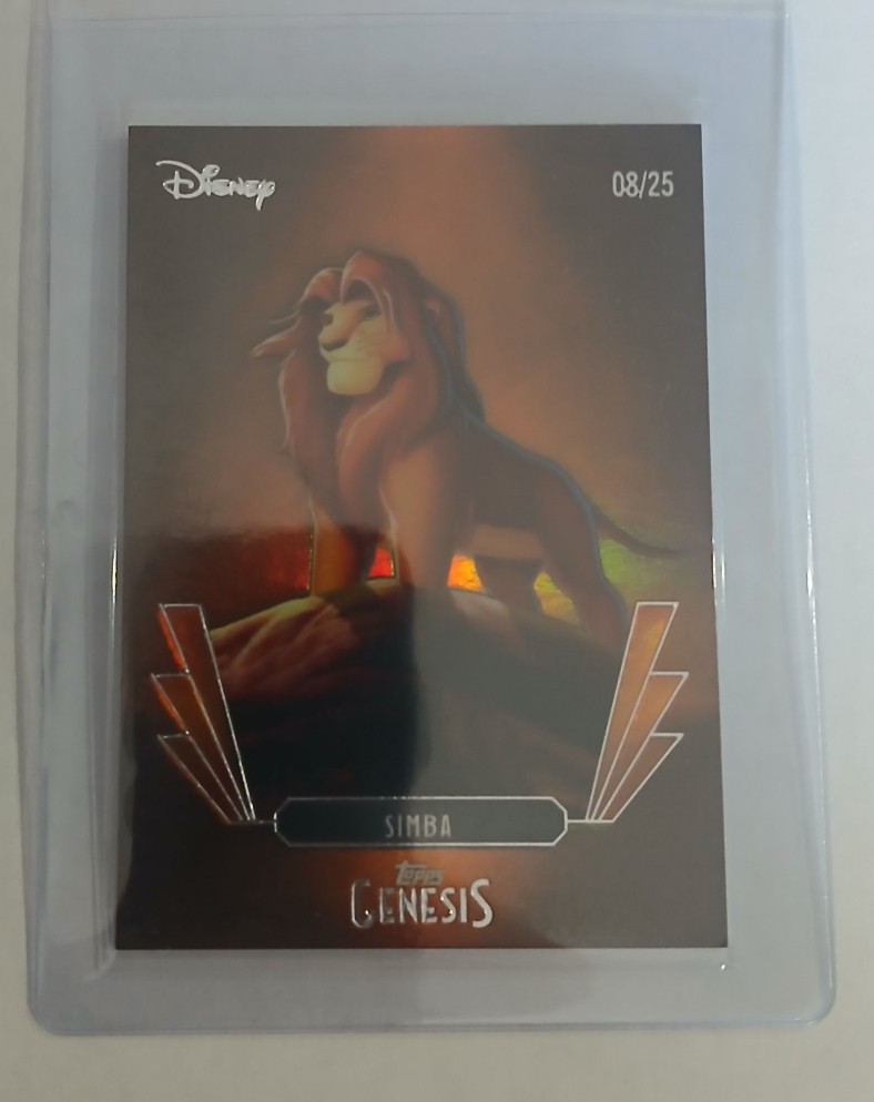 2025 Topps Disney Genesis #36 Simba Orange Foil /25 2025 Topps Disney Genesis #36 Simba Orange Foil /25