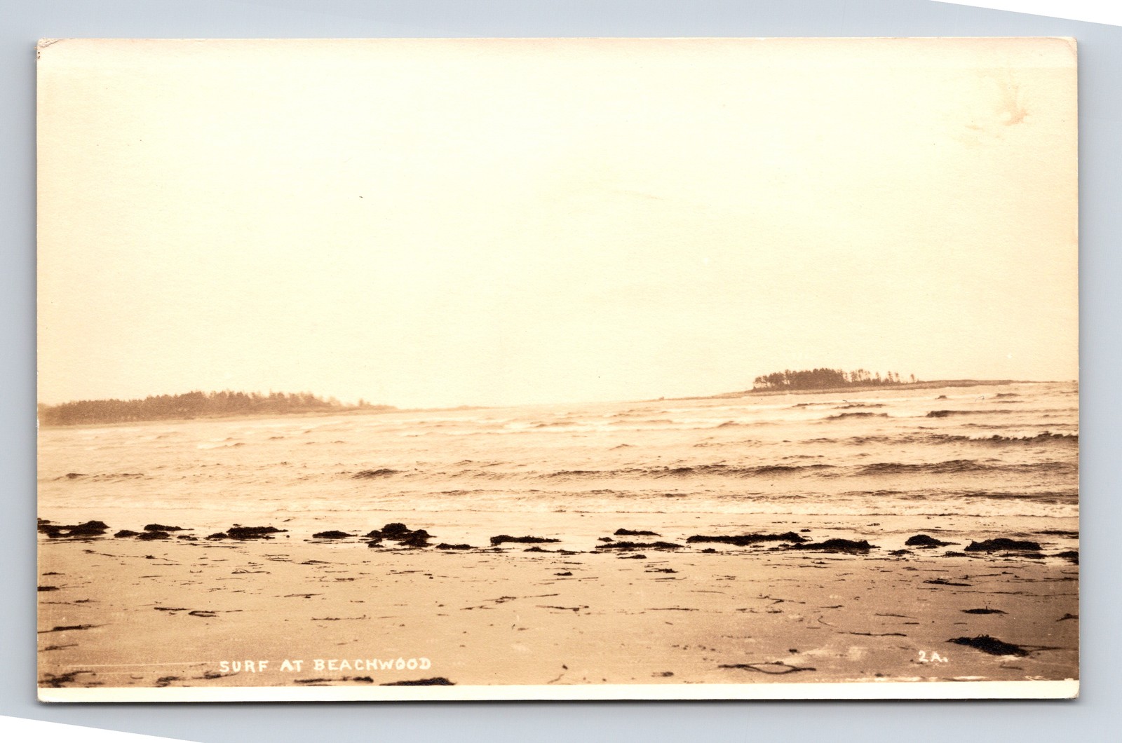 RPPC Scenic View of Surf Waves at Beachwood Maine ME Real Photo Postcard RPPC Scenic View of Surf Waves at Beachwood Maine ME Real Photo Postcard