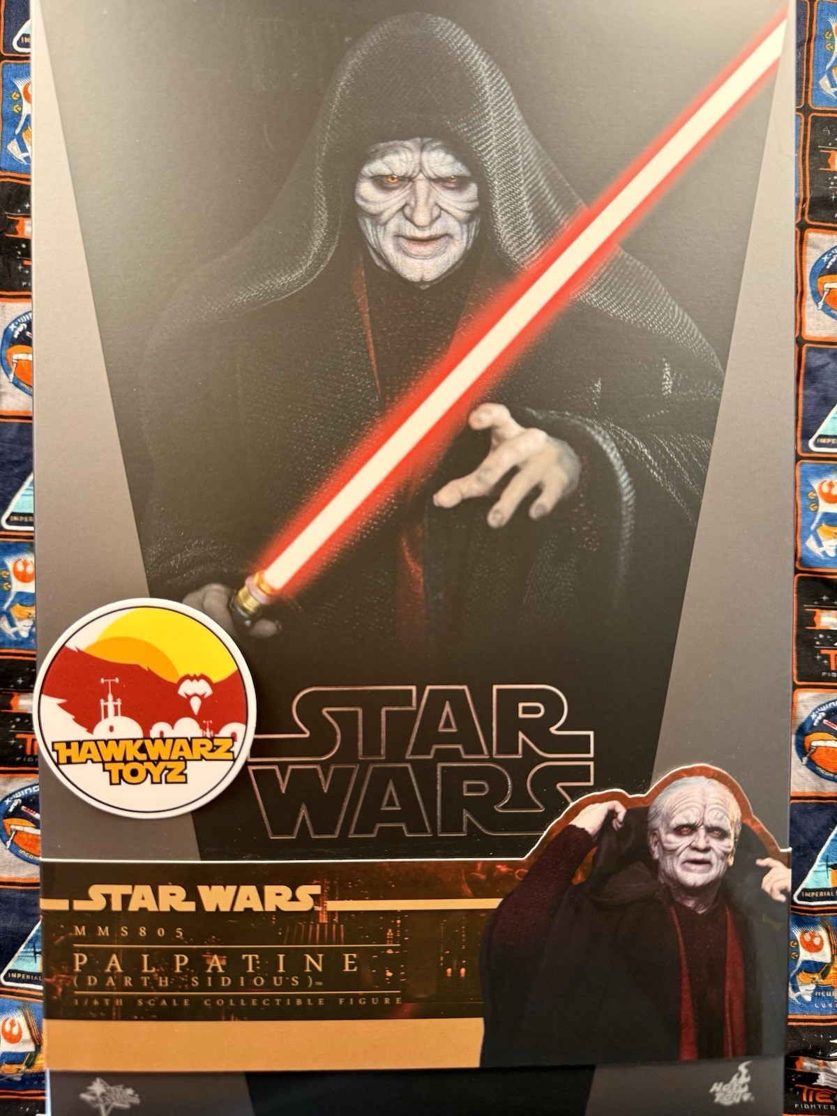 Hot Toys Star Wars Revenge Of The Sith Palpatine Darth Sidious MMS805 1/6 Disney