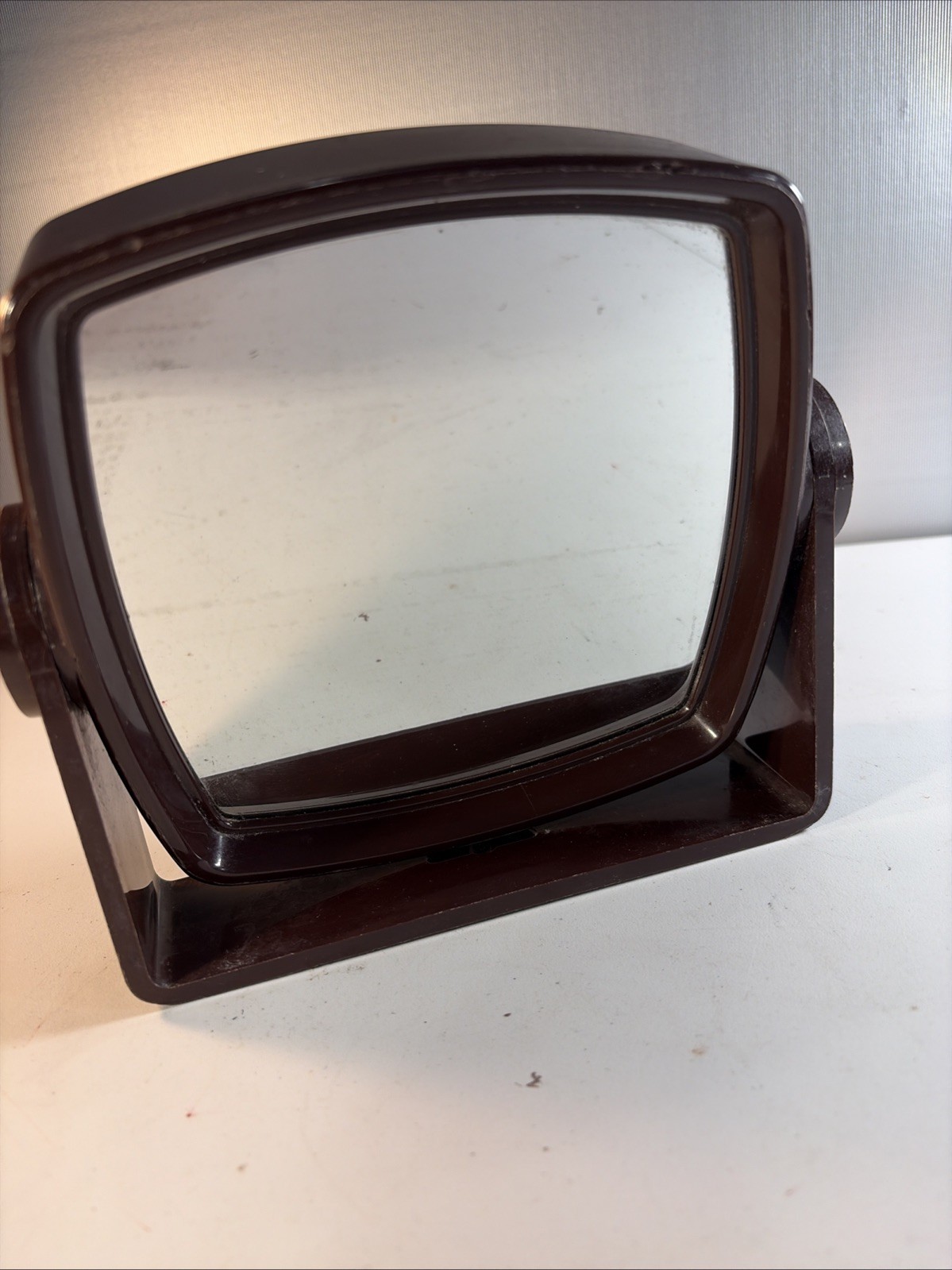 Vtg 2-Way Swivel Mirror 70s Tortoisshell Vanity Makeup 6.25” Magnify Mid-Century Vtg 2-Way Swivel Mirror 70s Tortoisshell Vanity Makeup 6.25” Magnify Mid-Century