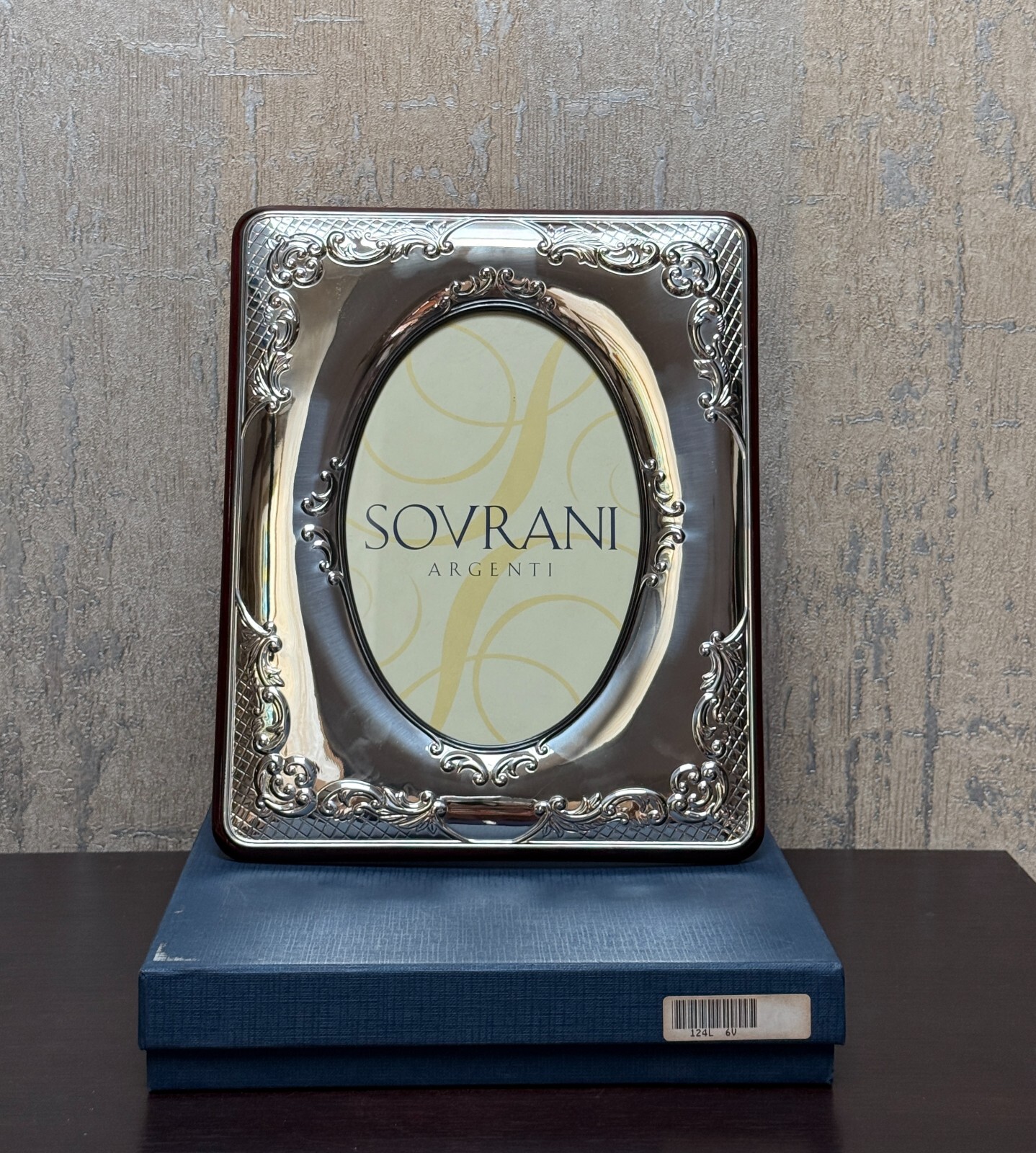 Sovrani Argenti Sterling Silver Picture Frame in Original Box New Italy