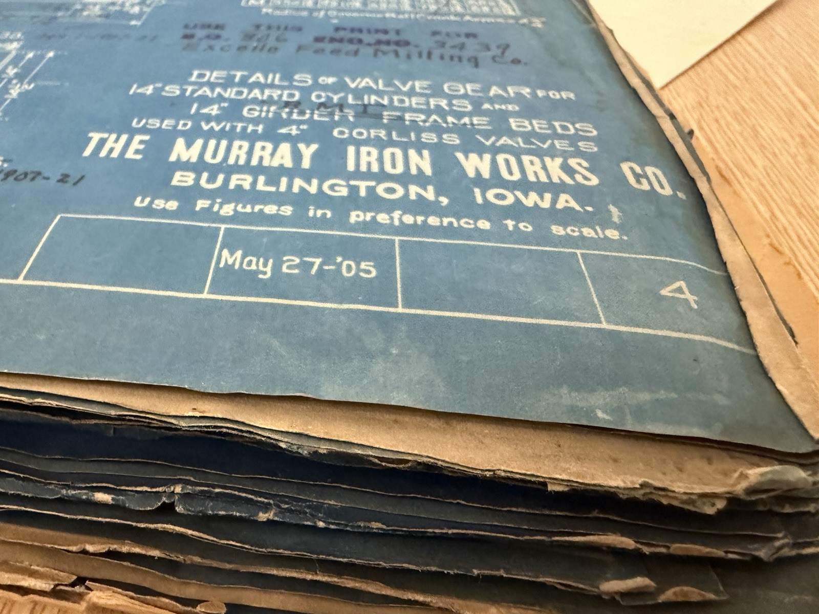 Early 1900s BLUEPRINT Lot Full Binder Murray Iron Works Burlington Iowa Rare Early 1900s BLUEPRINT Lot Full Binder Murray Iron Works Burlington Iowa Rare