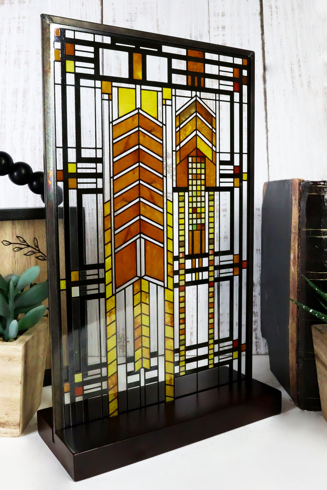 Ebros Frank Lloyd Wright Autumn Sumac Stained Glass 10 Ebros Frank Lloyd Wright Autumn Sumac Stained Glass 10