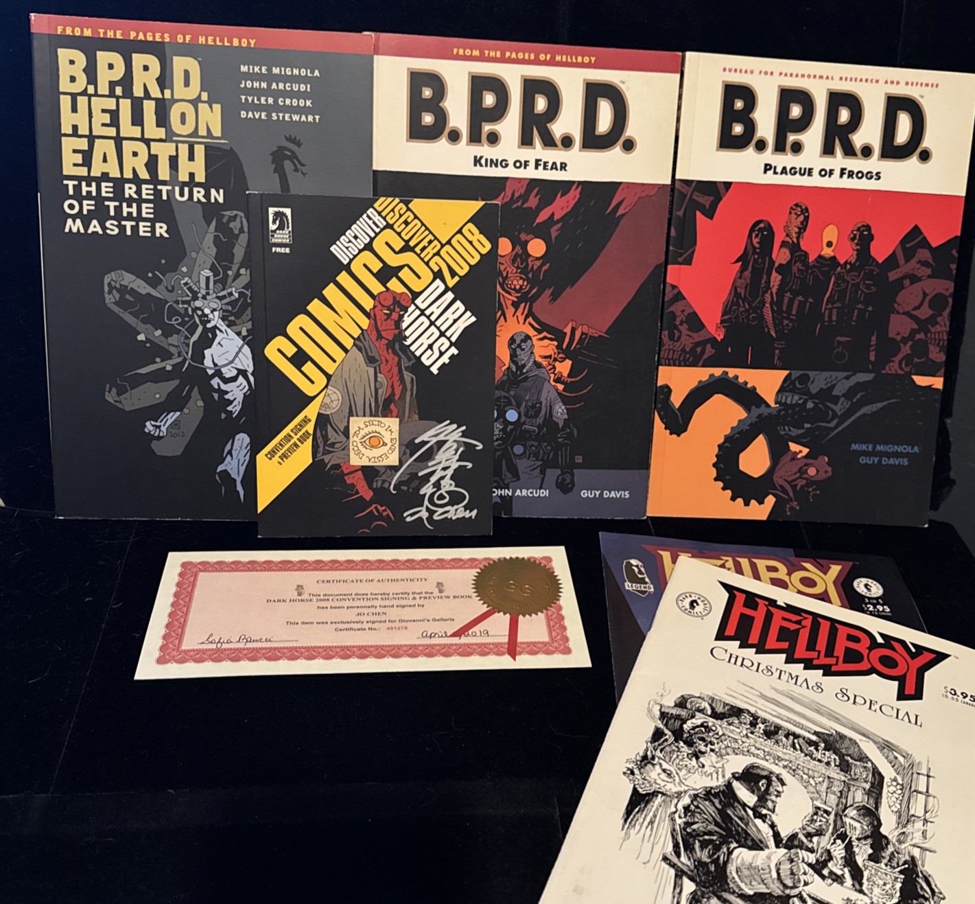 HELLBOY BPRD Comic & TPB Lot - Dark Horse 2008 Signed Jo Chen & More 🔥