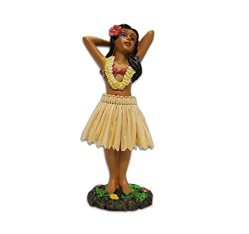 Kc Hawaii Hula Girl Posing Mini Dashboard Doll 4.4 Inches Kc Hawaii Hula Girl Posing Mini Dashboard Doll 4.4 Inches