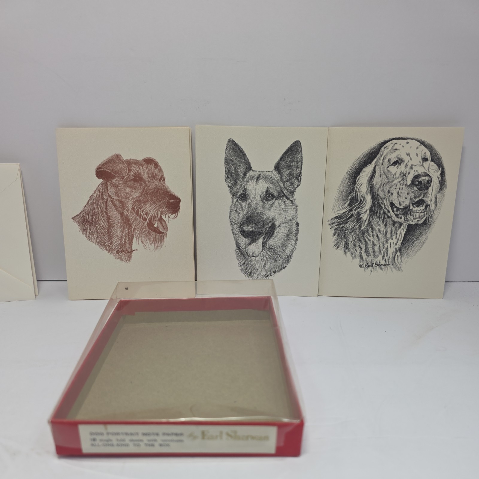 Vintage 1966 Earl Sherwan 3 Breeds Note Cards Set – 6 Cards 6 Envelopes (C3) Vintage 1966 Earl Sherwan 3 Breeds Note Cards Set – 6 Cards 6 Envelopes (C3)