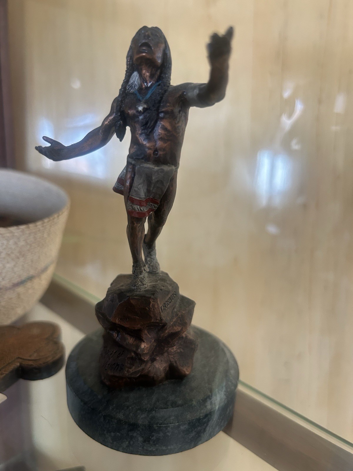 Nice Vintage Legends C. A. Pardell Sculpture SEEKER OF VISIONS Mixed Media As is Nice Vintage Legends C. A. Pardell Sculpture SEEKER OF VISIONS Mixed Media As is