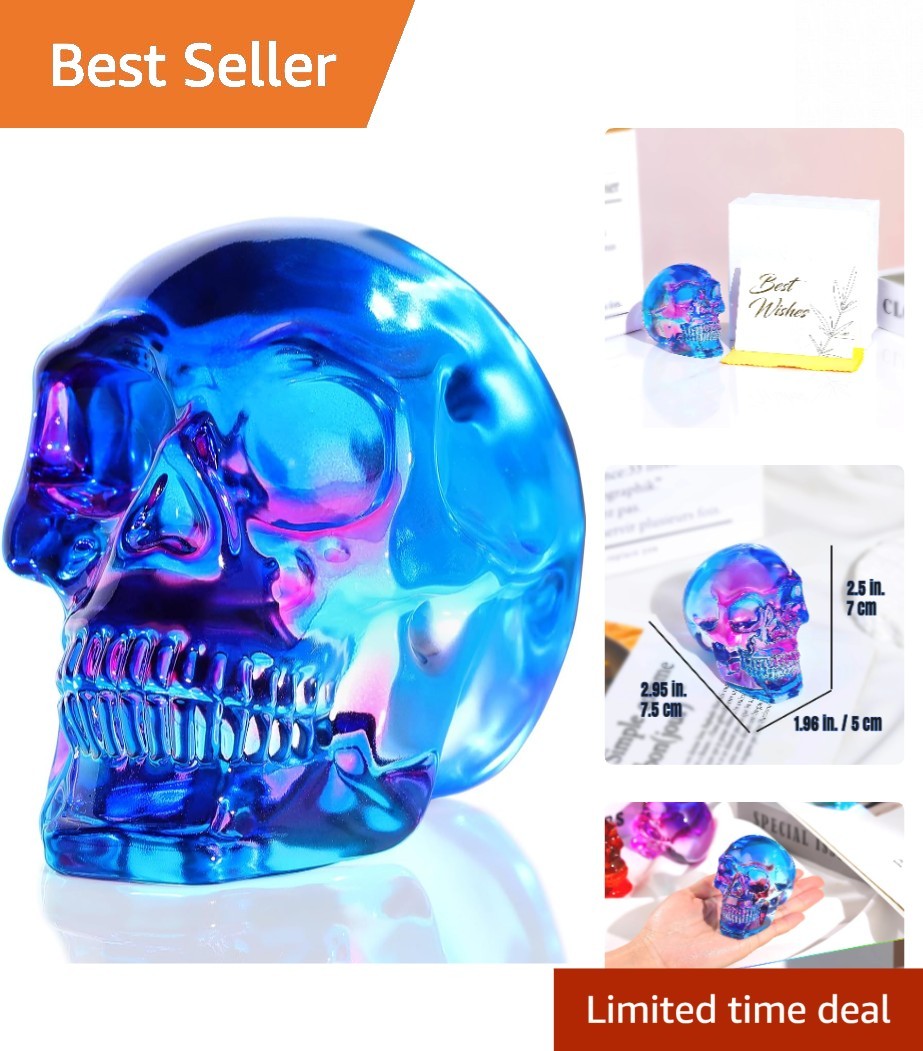 Lifelike K9 Crystal Skull Figurine - Exquisite Gift Boxed for Elegance and Charm Lifelike K9 Crystal Skull Figurine - Exquisite Gift Boxed for Elegance and Charm