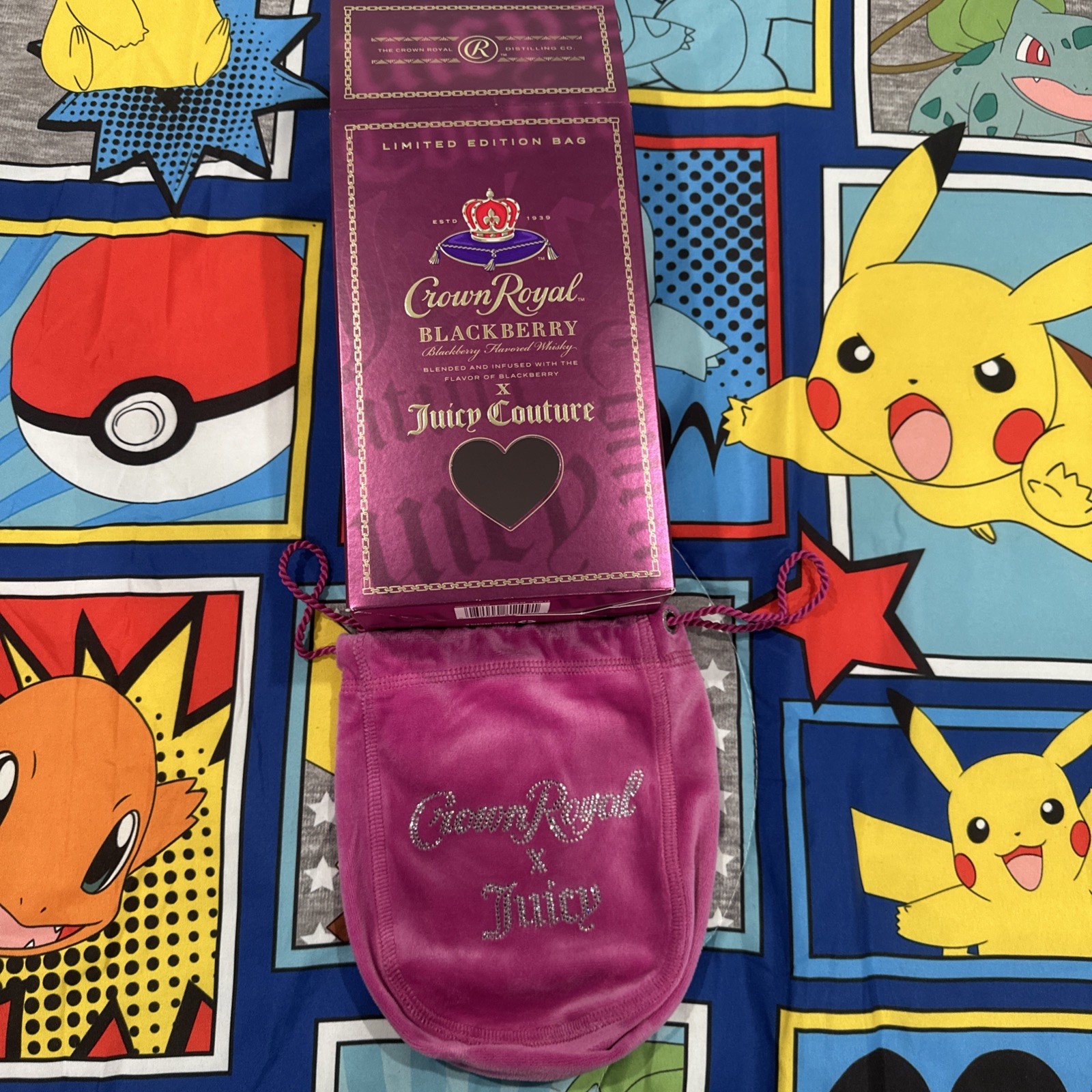 Crown Royal X Juicy Couture Collab BlackBerry Collectors Box & Bedazzled Bag Crown Royal X Juicy Couture Collab BlackBerry Collectors Box & Bedazzled Bag