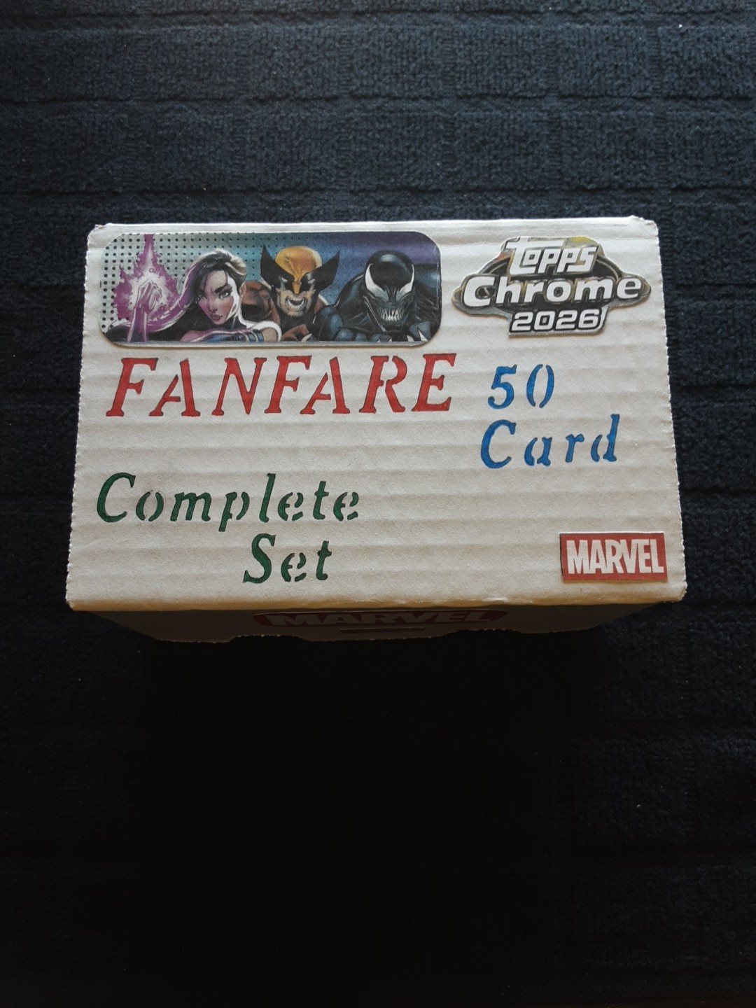 2026 Topps Chrome Marvel Fanfare 50 Card Complete Set