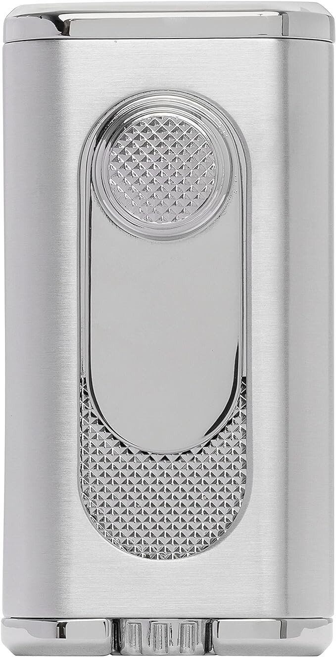 Xikar Verano Flat Flame Cigar Lighter, Attractive Gift Box, Elegant Metal Xikar Verano Flat Flame Cigar Lighter, Attractive Gift Box, Elegant Metal