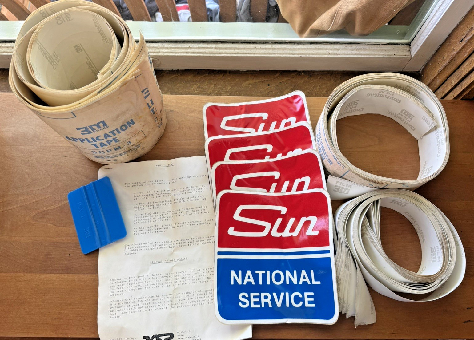 Sun Electric G10 Econoline SERVICE VAN TRUCK DECAL SET NOS COMPLETE ORIGINAL Sun Electric G10 Econoline SERVICE VAN TRUCK DECAL SET NOS COMPLETE ORIGINAL