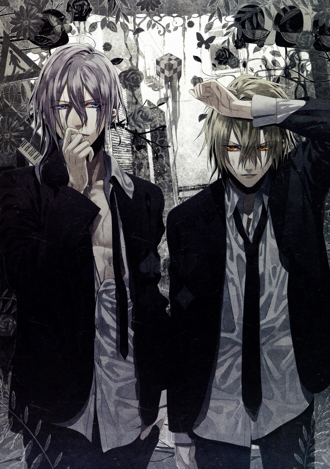 Anime amnesia memories toma ikki boys monochrome piano Custom 11x17 Poster