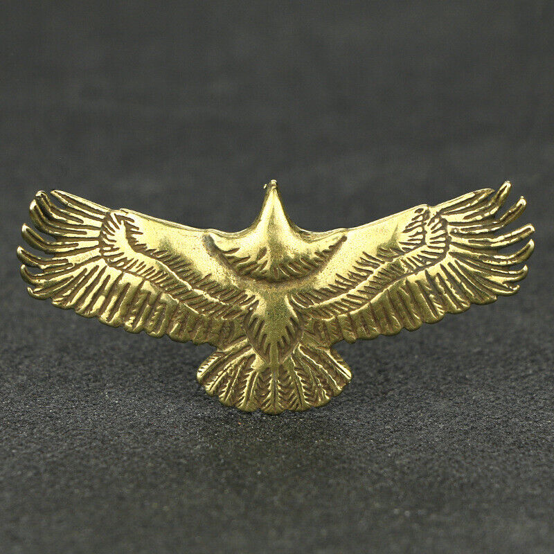 Solid Brass Eagle Figurine Small Statue Home Ornament Figurines Collectibles